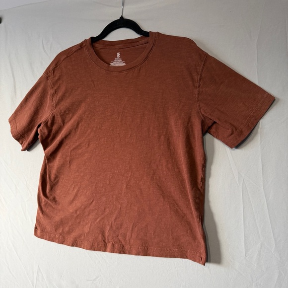 Nobo Womens Boxy Fit Cropped T Shirt Small Brown Grunge Loungewear Basic Cotton - Picture 3 of 4